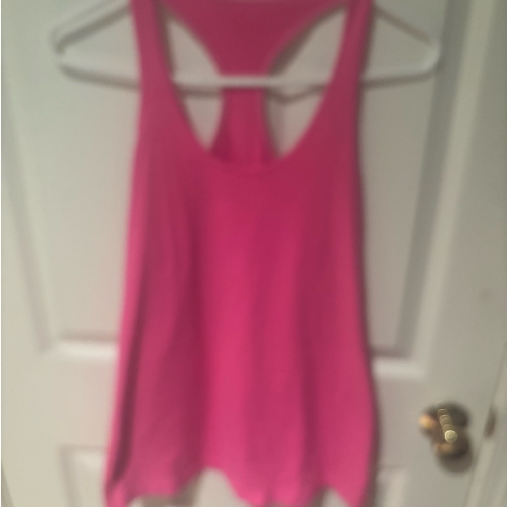 lululemon athletica Pink Racerback Tank Top (Women’s L) Great condition